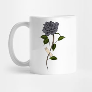 Gray rose Mug